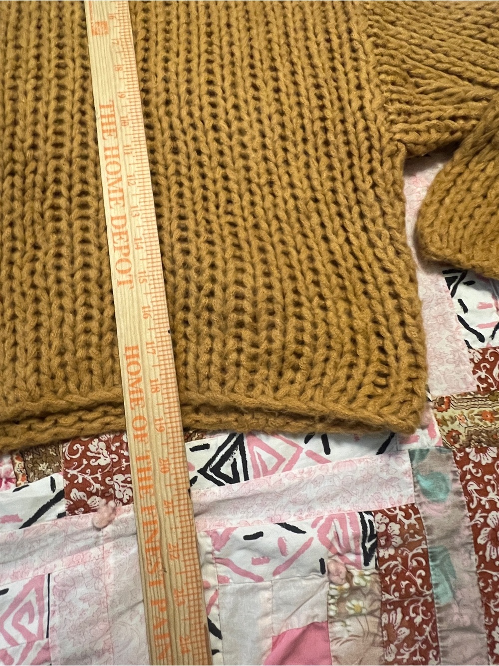 Amuse Society Mustard Chunky Cropped Crewneck Sweater - Picture 5 of 8